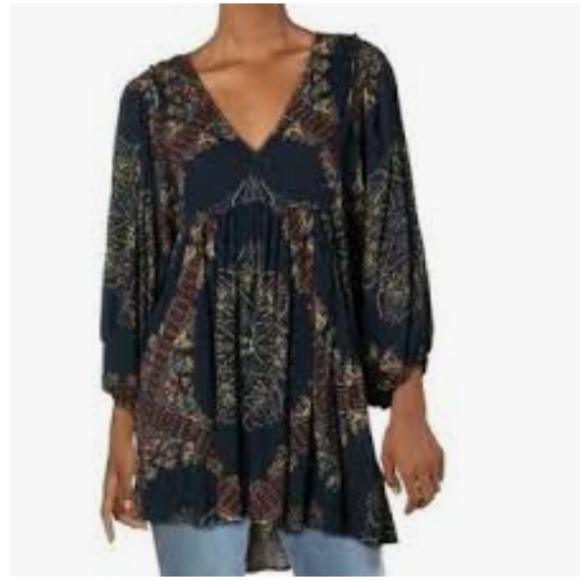 Free People Tops - 👑 Free People Balloon Sleeve Smock 👑
